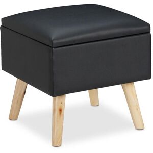 relaxdays Hocker Schwarz Größe