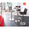 MCA furniture Bartisch »Zarina« Hellgrau + Edelstahl + Hellgrau Größe