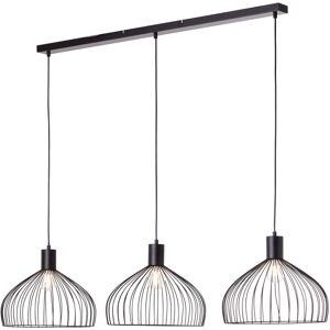 Brilliant Pendelleuchte »Blacky«, 3 flammig-flammig, 3 flammig, 148 cm Höhe,... schwarz matt Größe