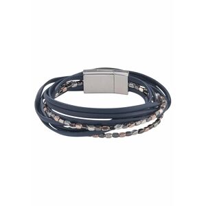 Firetti Wickelarmband »mehrreihig, mit Elementen aus Metall« blau-roségoldfarben-metallfarben-gunfarben Größe
