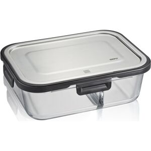 GEFU Lunchbox »MILO«, (1 tlg.) silberfarben/schwarz/transparent Größe