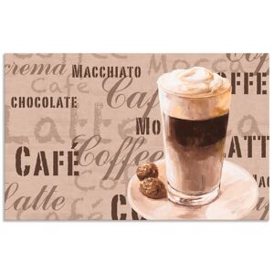 Artland Küchenrückwand »Kaffee - Latte Macchiato«, (1 tlg.) naturfarben Größe