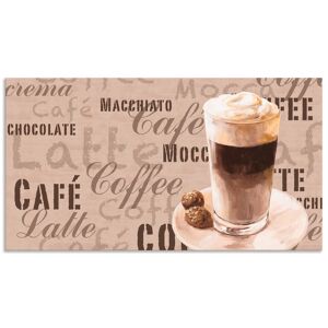 Artland Küchenrückwand »Kaffee - Latte Macchiato«, (1 tlg.) naturfarben Größe