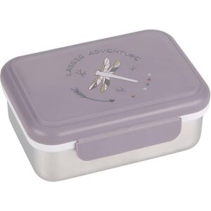 LÄSSIG Lunchbox »Edelstahl Libelle L«, (1 tlg.) Lila, silberfarben Größe