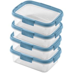 Curver Frischhaltedose »SMART ECO FRESH«, (Set, 4 tlg., bestehend aus 4 x... transparent/pastellblau Größe