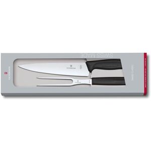 Victorinox Tranchierbesteck, (2 tlg.) schwarz/silberfarben Größe