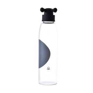 United Colors of Benetton Trinkflasche »Trinkflasche«, (2 tlg.) Transparent und schwarz Größe 500 ml