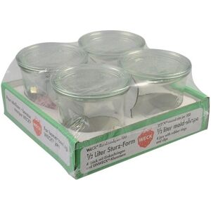 WECK Einmachglas »Tray 580 ml, 4 Stück«, (4 tlg.) Transparent Größe