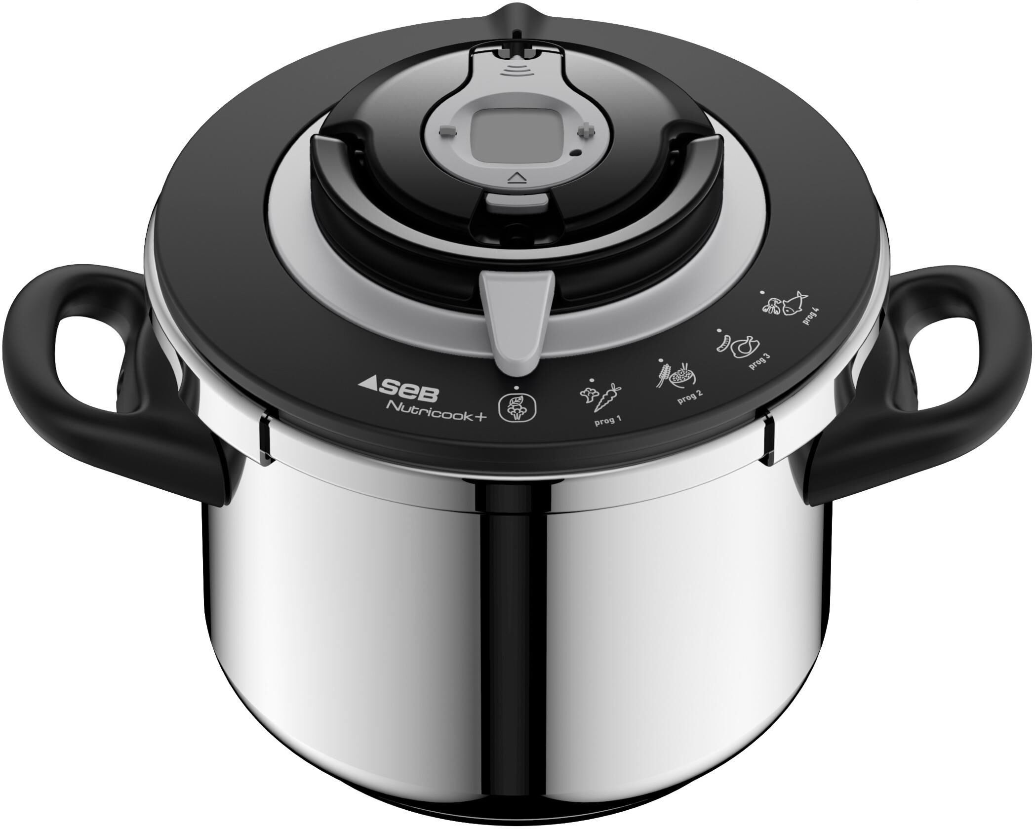 Tefal Schnellkochtopf »NutriCook 6 L 28,5 cm«, Edelstahl silberfarben Größe