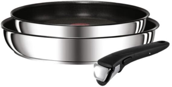 Tefal Pfannen-Set »Ingenio Preference, 22 cm/26 cm« (3tlg.)« silberfarben Größe