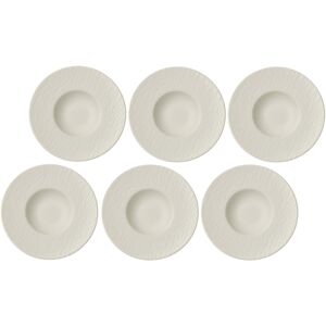 Villeroy & Boch Suppenteller »Manufacture Rock Ø 29 cm Weiss«, (6 St.) weiss Größe