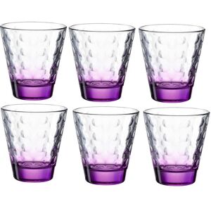 LEONARDO Glas »Optic 215 ml«, (6 tlg.) violett Größe