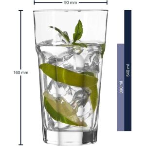 LEONARDO Longdrinkglas »Longdrinkglas XL, Rock« Transparent Größe