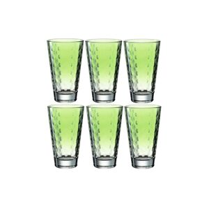 LEONARDO Glas »Optic Pastell 30«, (6 tlg.) grün Größe