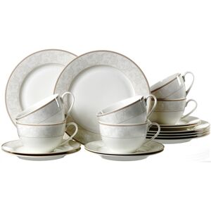 Ritzenhoff & Breker Kaffeeservice »Geschirr-Set, Service ISABELLA«, (Set, 18... weiss/beige Größe