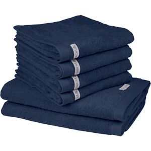 ROSS Handtuch »Sinfonie«, (Set, 6 St., 4 Handtücher (50x100 cm)-2 Badetücher... Denim Größe