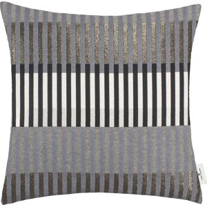 TOM TAILOR HOME Dekokissen »Glamour Stripe« schwarz/silberfarben/anthrazit + gemustert Größe B/L: 50 cm x 50 cm