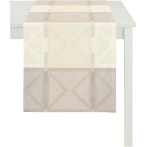 Apelt Tischläufer »VERONA, LOFT STYLE, Jacquard«, (1 St.) creme/beige/natur Größe B/L: 44 cm x 140 cm