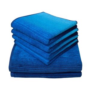 Dyckhoff Handtuch Set »mit Farbverlauf«, (Set, 6 St., 4 Handtücher (50x100... blau Größe