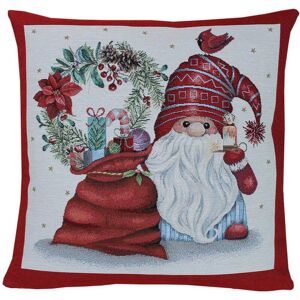 Hossner - ART OF HOME DECO Kissenhülle »Weihnachtswichtel«, (1 St.) grün, rot, weiss Größe B/L: 45 cm x 45 cm