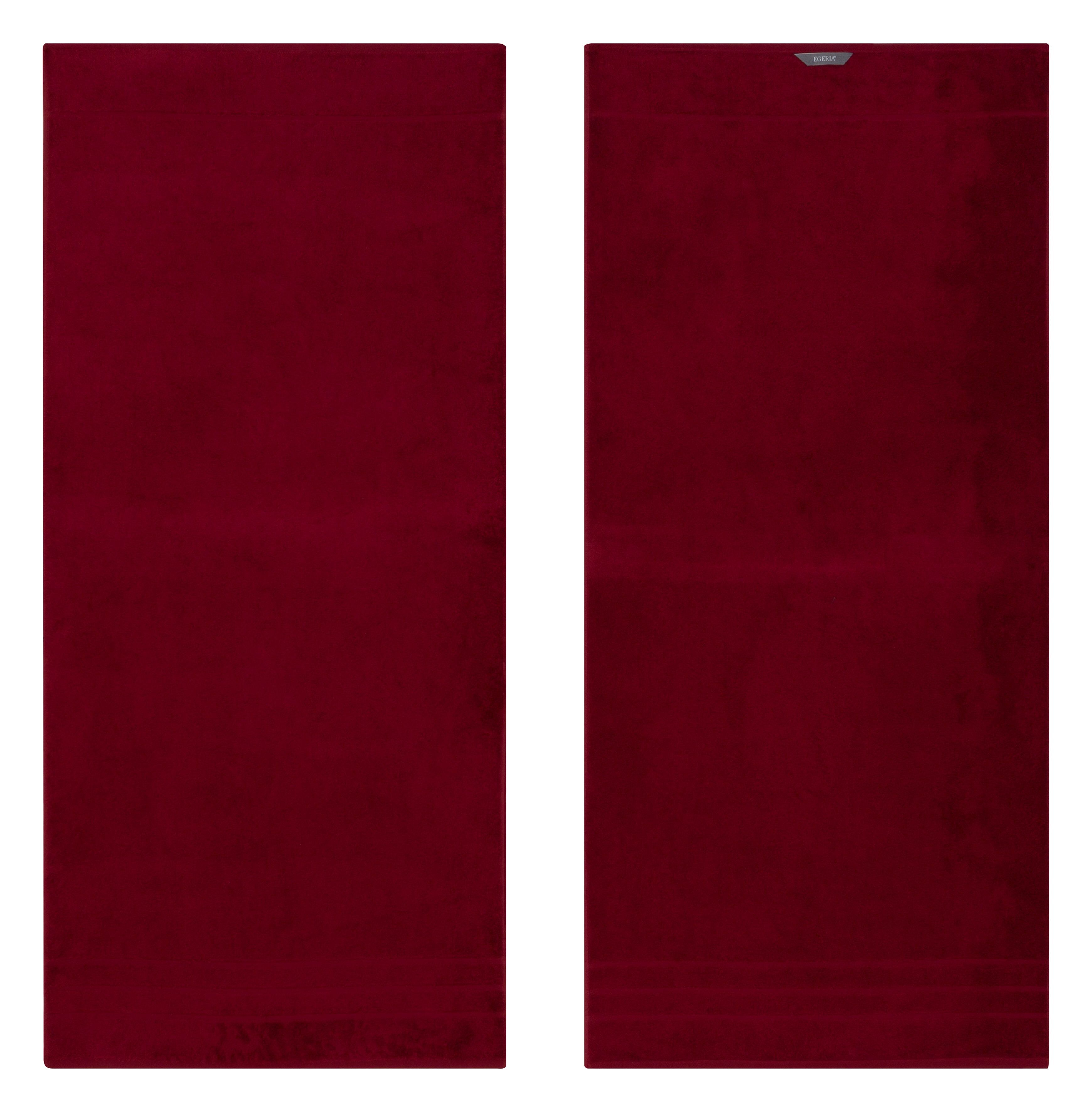 Egeria Badetuch »Prestige«, (1 St.), in Uni mit Bordüre rot Größe 1x 70x140 cm