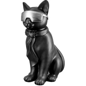 Casablanca by Gilde Tierfigur »Katze mit Brille Hero Cat« schwarz, silberfarben Größe