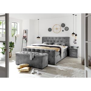 ED EXCITING DESIGN Bettbank »Hammonton«, inkl. Stauraum grau/Infinity 15 grey Größe