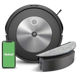 iRobot Nass-Trocken-Saugroboter »Roomba Combo j5« Schwarz, silberfarben Größe