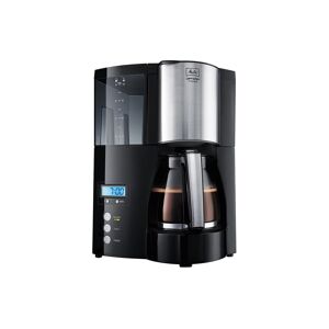 Melitta Filterkaffeemaschine »Optima Timer«, 1 l Kaffeekanne schwarz/dunkelsilberfarben Größe