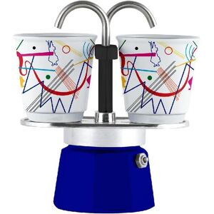 Bialetti Espressokocher »Mini Express Kandinsky 2 Tassen, Blau« Blau Größe