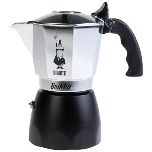 Bialetti Kaffeekanne »New Brikka 4« silberfarben Größe