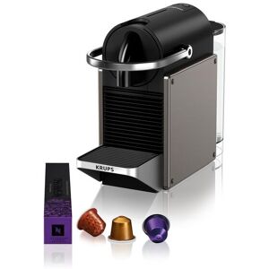 Krups Kapselmaschine »Nespresso Pixie XN306TCH Titan« Titanium Größe