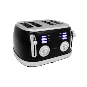 FURBER Toaster »4 Schlitz Schwarz«, für 4 Scheiben, 1500 W schwarz Größe