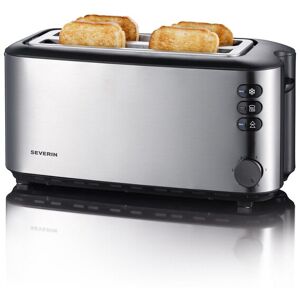 Severin Toaster »Automatik-Langschlitz 2509«, 2 lange Schlitze, für 4... schwarz/silberfarben Größe