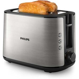 Philips Toaster »Viva Collection HD2650/91 Schwarz/Edelstahl«, 950 W schwarz/edelstahlfarben Größe