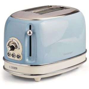 Ariete Toaster »Vintage 2 Schlitze, Blau«, für 2 Scheiben, 810 W blau/altweiss/silberfarben Größe