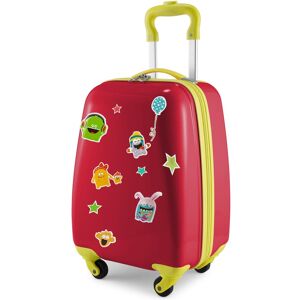 Hauptstadtkoffer Kinderkoffer »For Kids, Monster«, 4 Rollen Rot/Monster Größe B/H/T: 30 cm x 47 cm x 22 cm   24 l