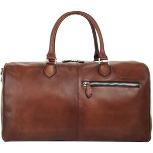 Bugatti Reisetasche »DOMUS«, echt Leder cognac Größe B/H/T: 47 cm x 32 cm x 23 cm   onesize