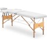 physa Massageliege klappbar - 185 x 60 x 62 cm - 227 kg - Weiß