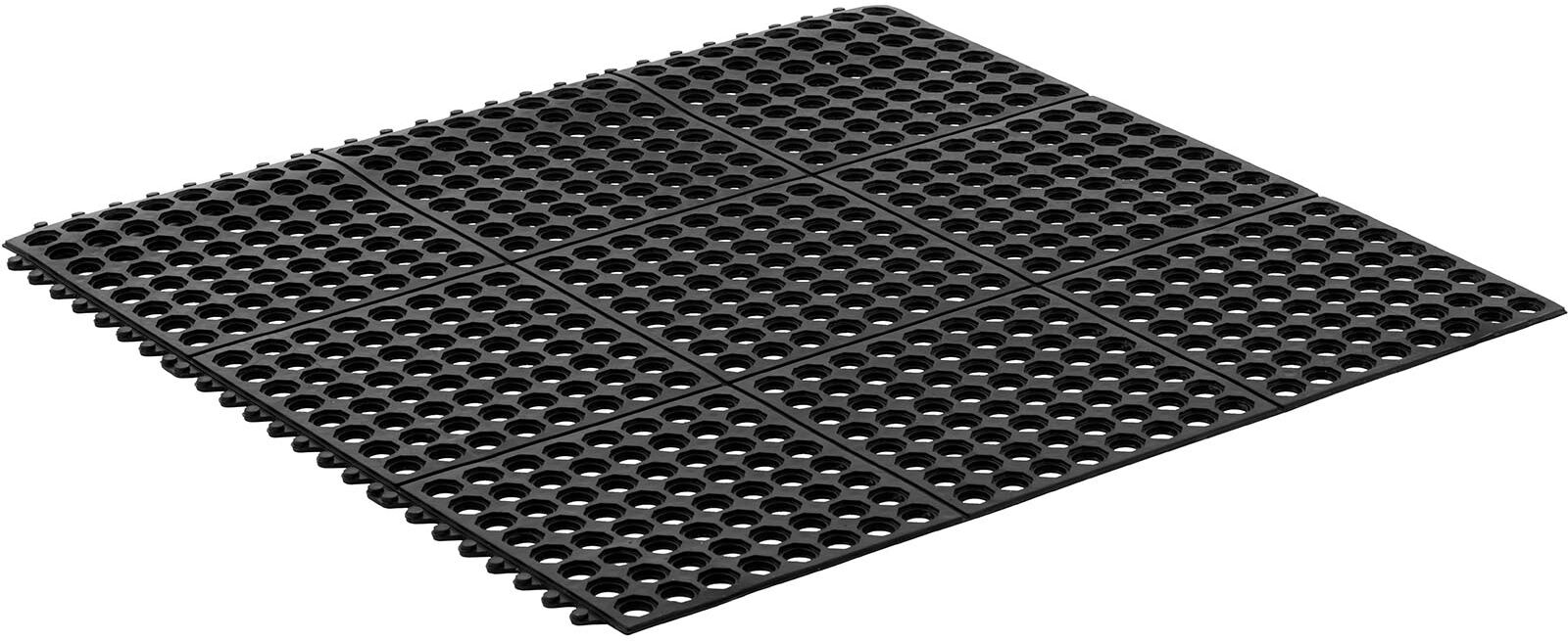 ulsonix Ringgummimatte - 92.0000 x 92.0000 x 0.5000 cm - schwarz