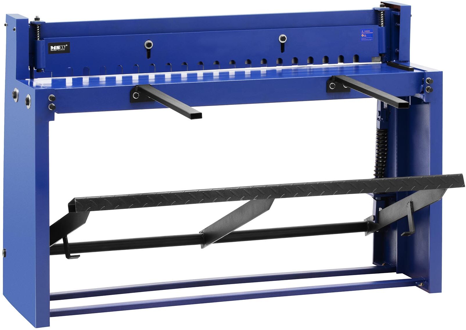 MSW Tafelschere - mit Unterbau - Fußpedal - 1320 mm Schnittlänge - bis 1,5 mm Materialstärke - 0 - 840 m