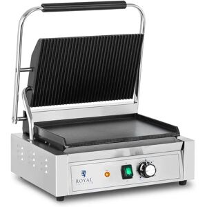 Kontaktgrill - geriffelt + glatt - Royal Catering - 2200 W