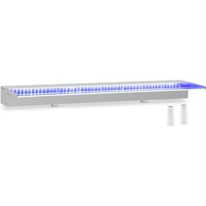 Uniprodo Schwalldusche - 90 cm - LED-Beleuchtung - Blau - tiefer Wasserauslauf