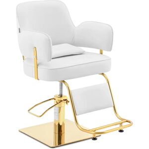 physa Friseurstuhl mit Fußstütze - 890 - 1020 mm - 200 kg - Golden, Weiß