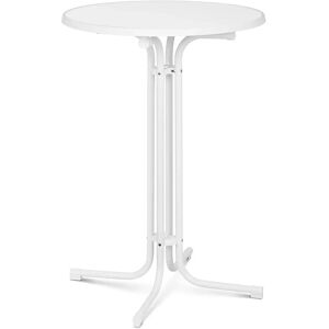 Royal Catering Stehtisch - Ø 80 cm - klappbar - weiß