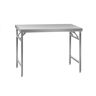 Royal Catering Klappbarer Arbeitstisch - Edelstahl - 120 x 60 cm