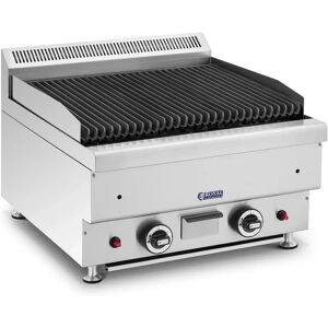 Lavastein-Grill - Erdgas - 2 x 7200 W - 50 x 47 cm - 0 - 460 °C - Royal Catering