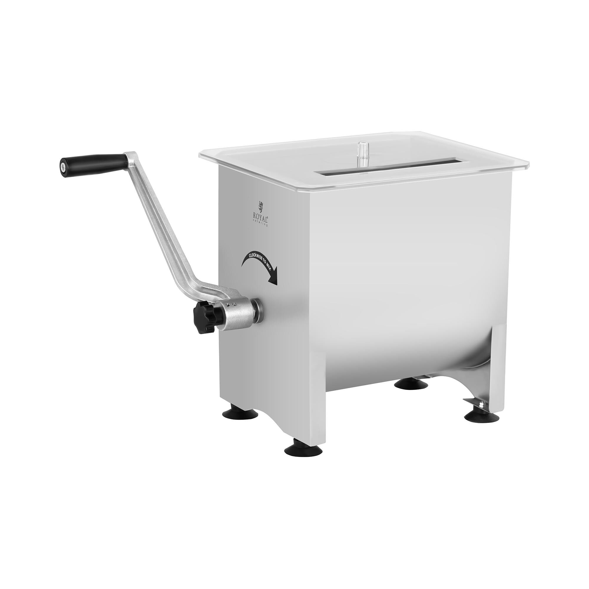 Royal Catering Fleischmischer - 16 L - Edelstahl - manuell