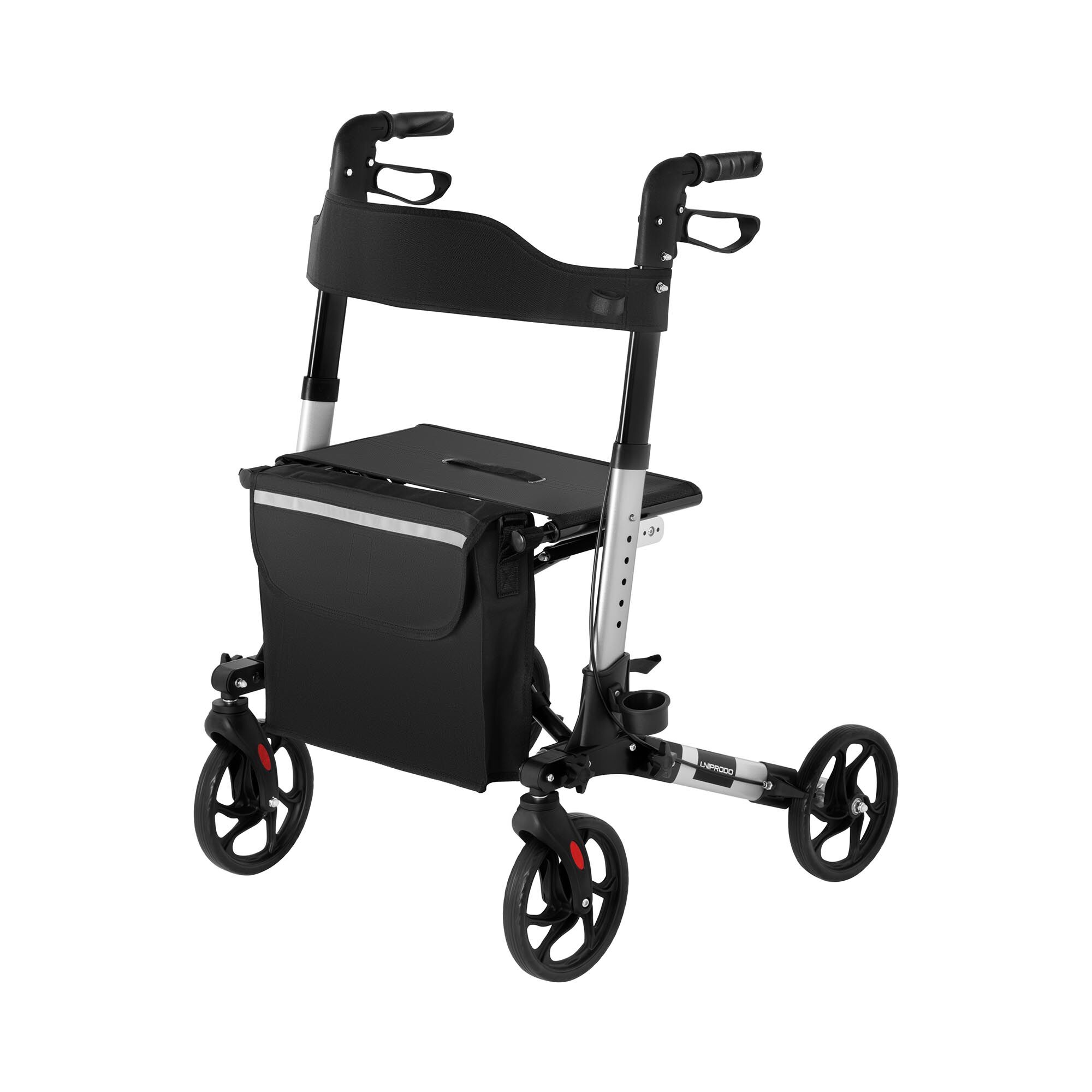 Uniprodo Rollator - Empire Silver - 136 kg