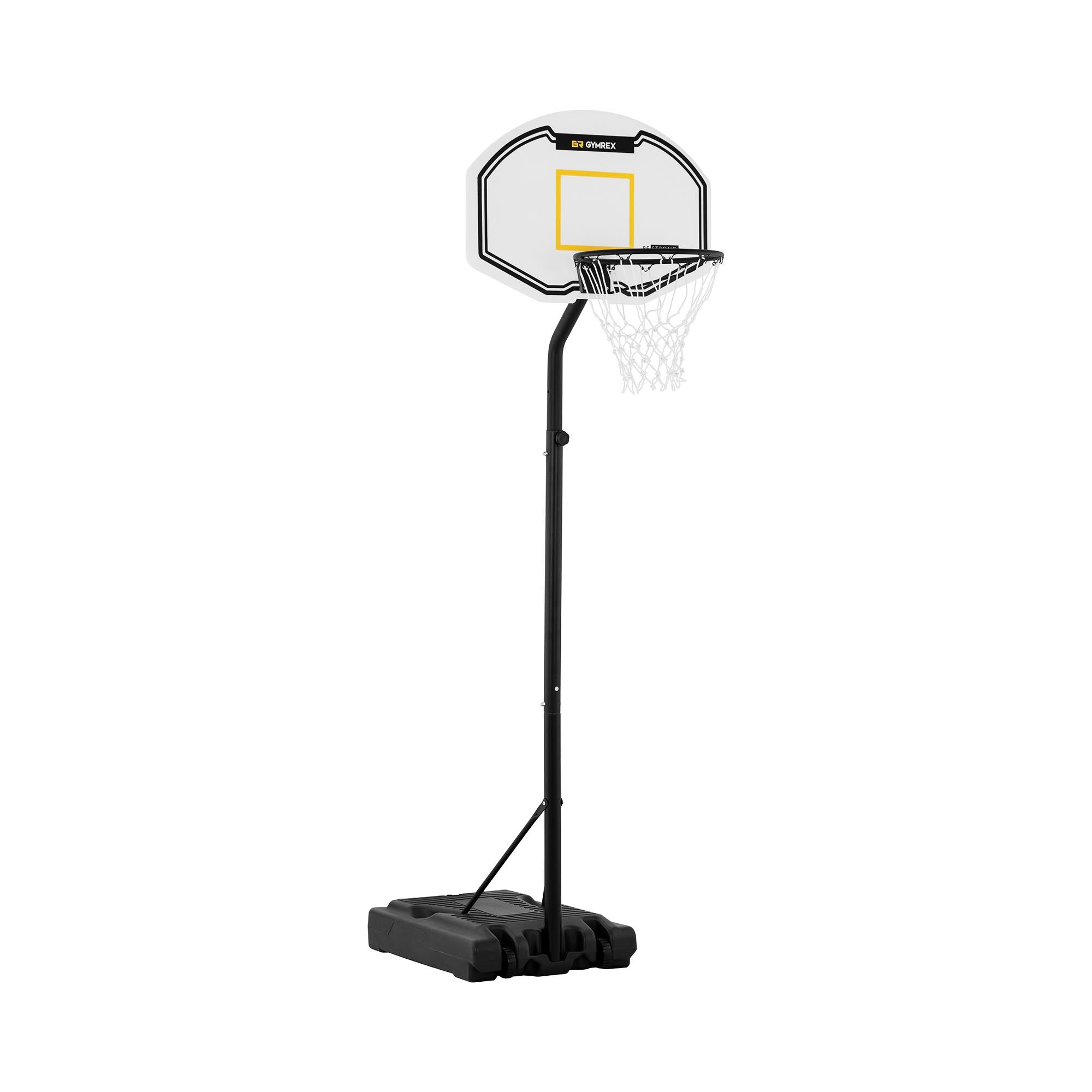 Gymrex Basketballkorb mit Ständer - höhenverstellbar - 190 bis 260 cm
